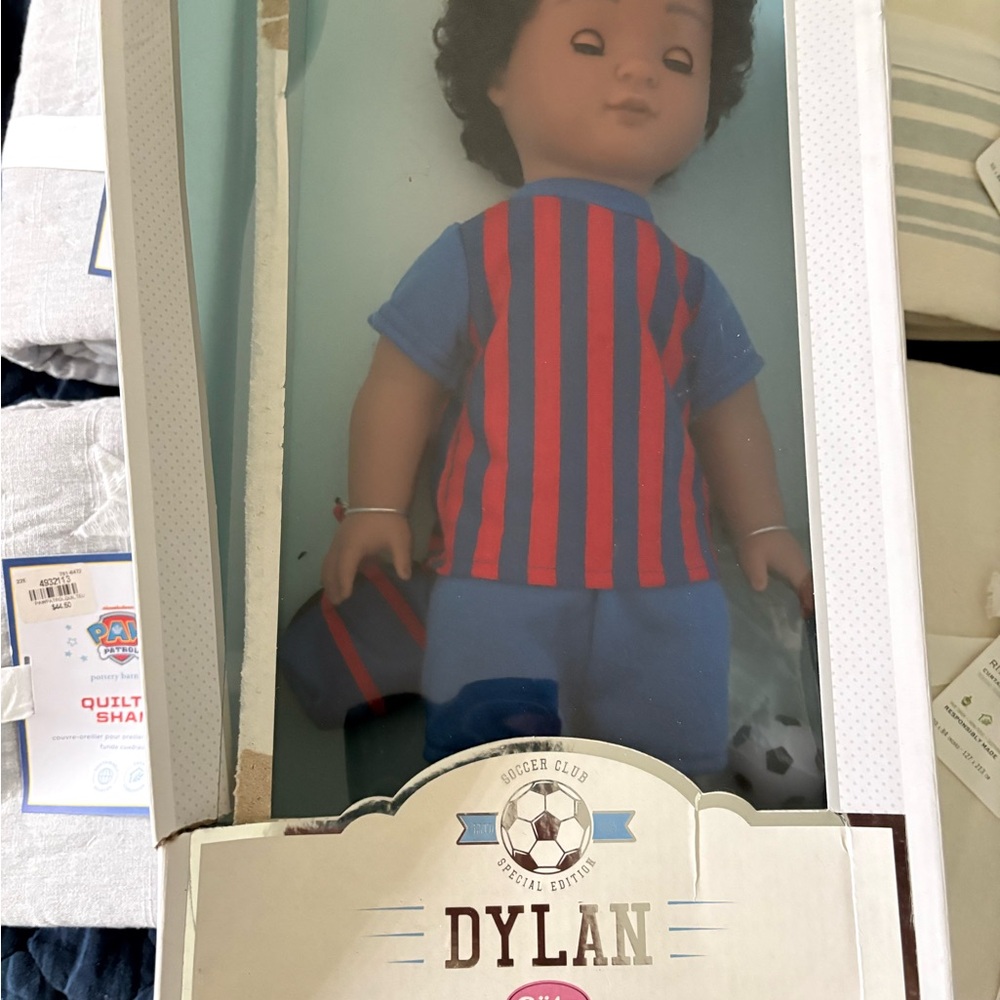 Dylan Soccer Club Doll - box damaged